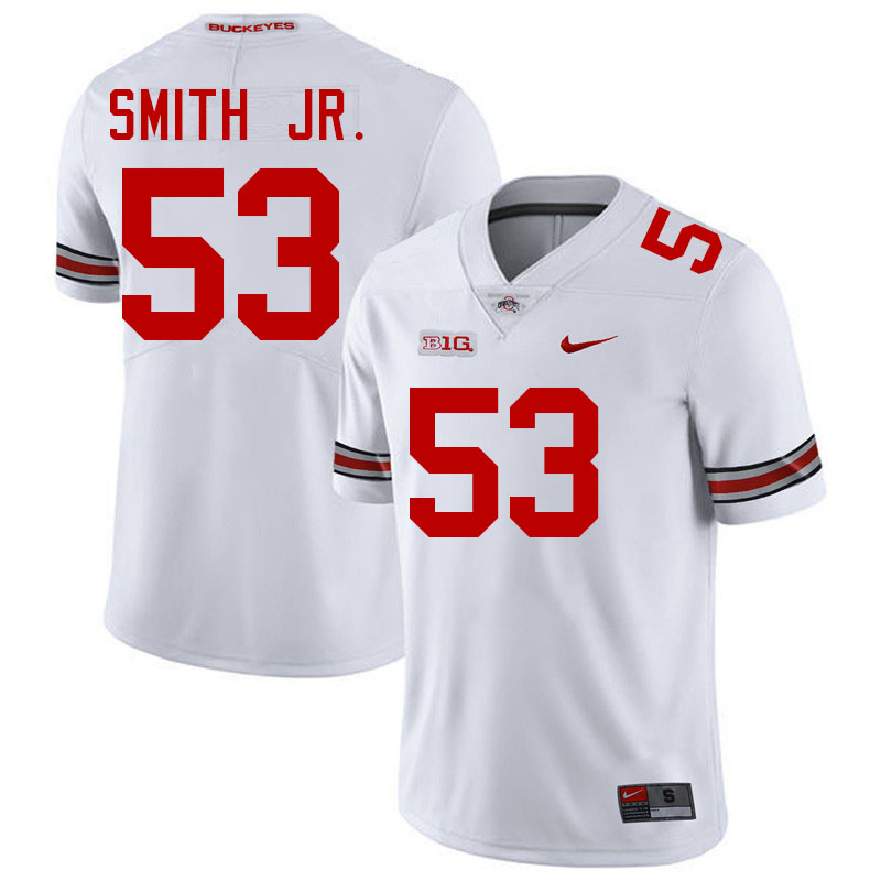 #53 Will Smith Jr. Ohio State Buckeyes Jersey College Football Uniforms-White